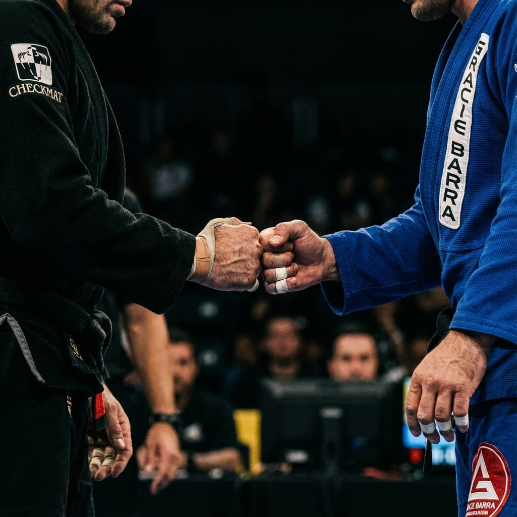 BJJ Practitioners Fist Bump